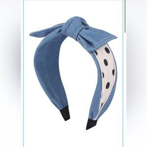 COPY - Denim Polka Dot Headband